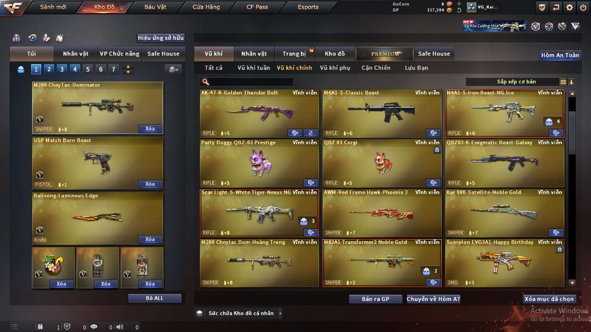 shop acc cf uy tin gia re